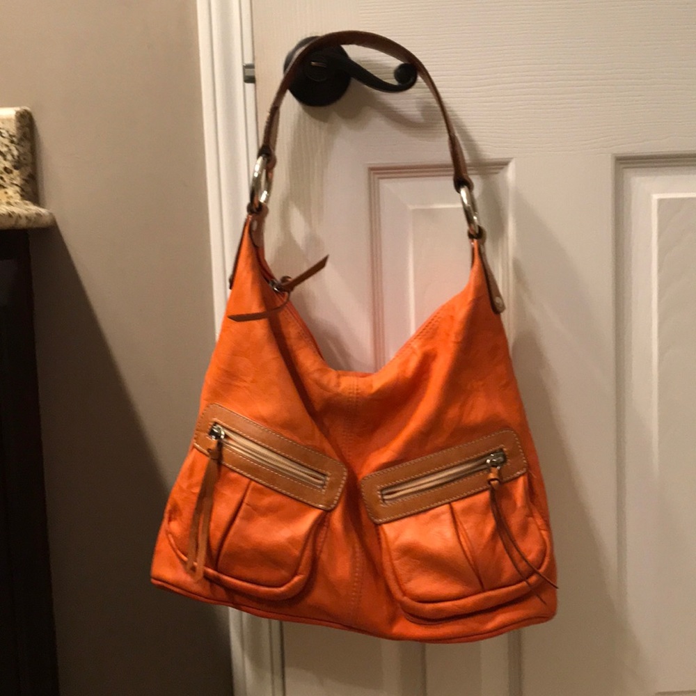 Soft leather Mauricio Taiuti hobo bag!